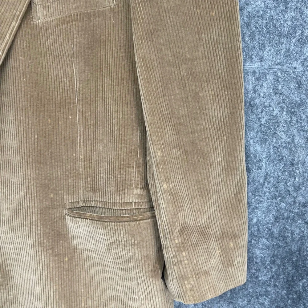 Brooks Brothers Corduroy Blazer Mens 44R Sport Coat Two Button Made in USA